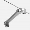 NEW TRENDY DRZWI WNĘKOWE NESTA CHROME, DRZWI POJEDYNCZE 110x200 1P D-0853A